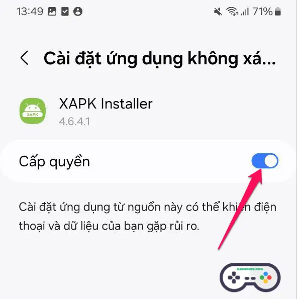 Hướng dẫn cách cài đặt file XAPK