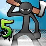 Anger of stick 5 : Zombie MOD APK v1.1.87 (Vô hạn tiền, đá quý)