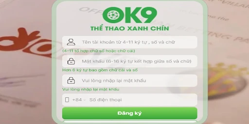 Hướng dẫn đăng ký tài khoản OK9 nhanh chóng cho tân thủ