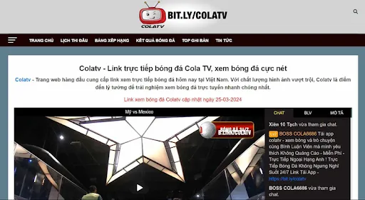 Cola TV - Thỏa mãn đam mê bóng đá mọi lúc mọi nơi